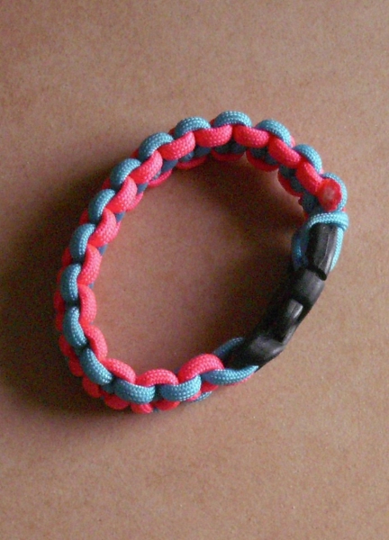 Neu: Armband, Paracord Color Blocking, Flechtband neonfarben, neu und ungetragen, Modeschmuck Mottoparty Festival, Flecht, Bohemian, Mottoschmuck