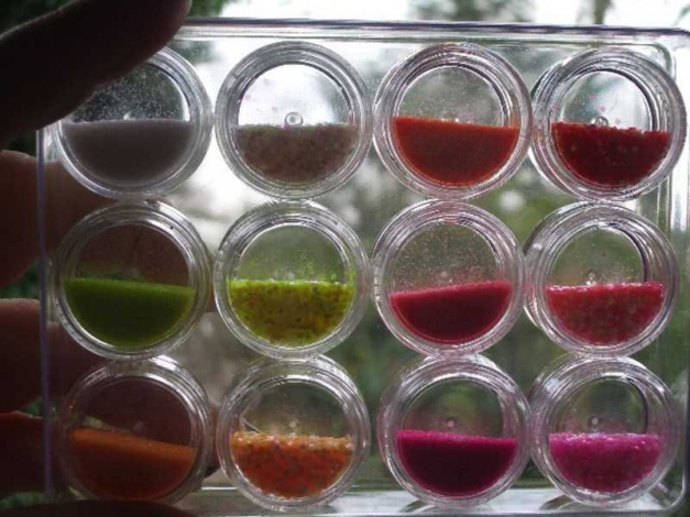 24 Nail Art Döschen   Glitter Puder und Hexagons   Neu!