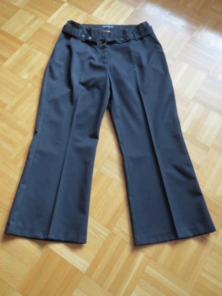 Stoffhose,Palazzo-Form,schwarz