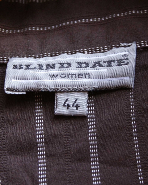 Bluse lang braun 