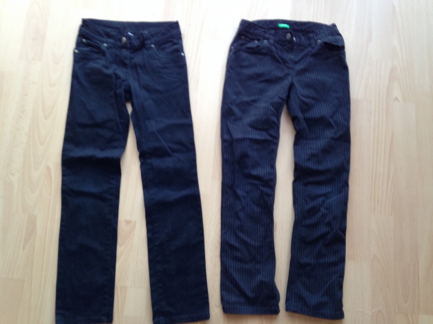 Strech Hose, Benetton Gr 140 , Jeans ,  Nadelstreifen