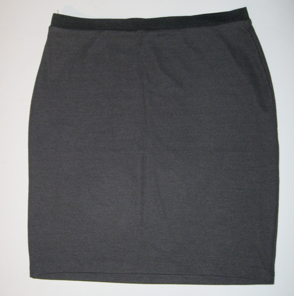 Minirock mit Nietenpailletten Gr. 36 / S silber messing grau