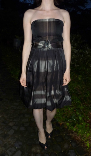 Zara Cocktailkleid Bandeau Kleid XS = 34 sehr edel