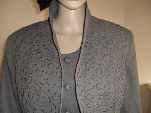 zweiteilig Bolero und ärmellose Weste braun Gr 42