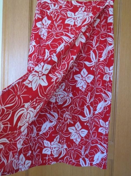 2-Teiler, Rock und Bluse, florale Muster, Gr.42/M