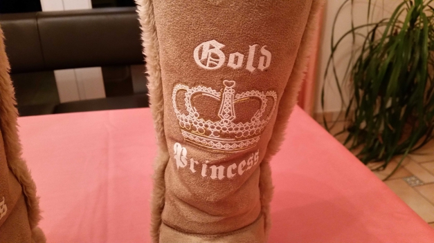 Cremefarbene Snowboots/Winterstiefel von Graceland