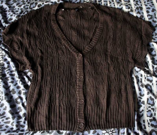 Schöne Strickjacke in Braun von Flame in der Gr. 44 / L flame 