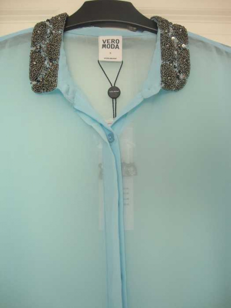 NEU! Vero Moda Leichte Vokuhila Chiffonbluse