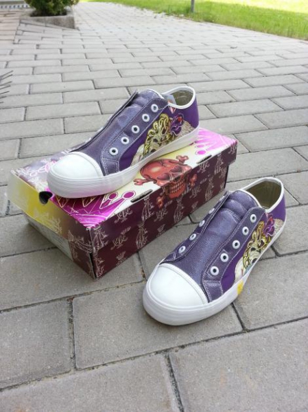 Schuhe lila Print Ed Hardy Christian Audigier