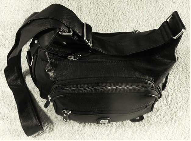 H&D Damen-Umhänge-Tasche / Handtasche schwarz 