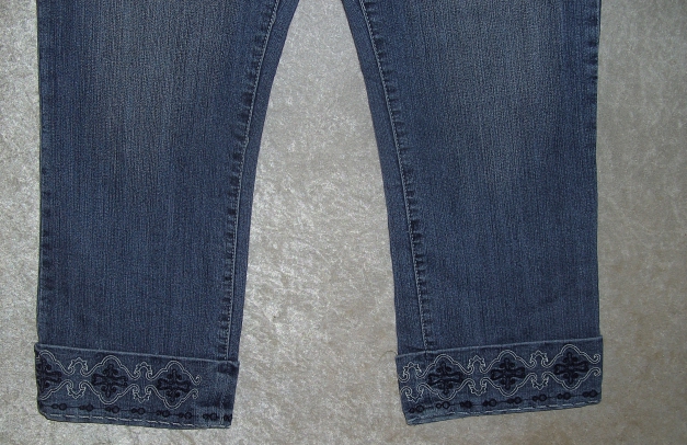 mittelblaue 3/4 Jeans