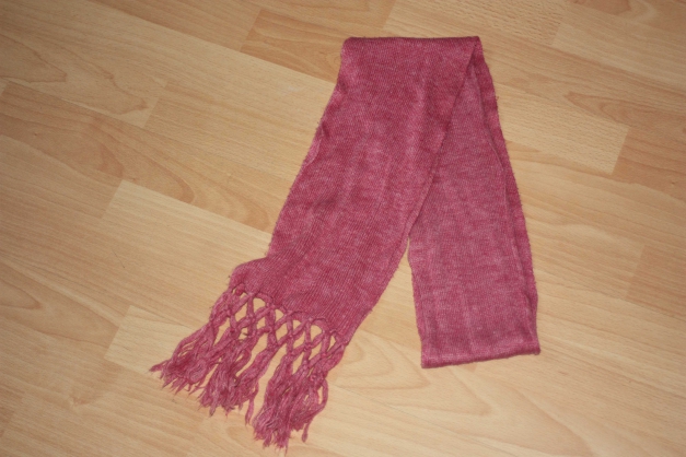 Strickjacke für Mädchen, Gr. 146/152 & rosa Schal