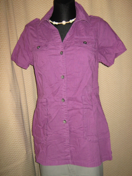 NEU * Ausgefallen * Leinen * Hemdblusen- Style * Mini- KLEID oder Long BLUSE * TUNIKA 