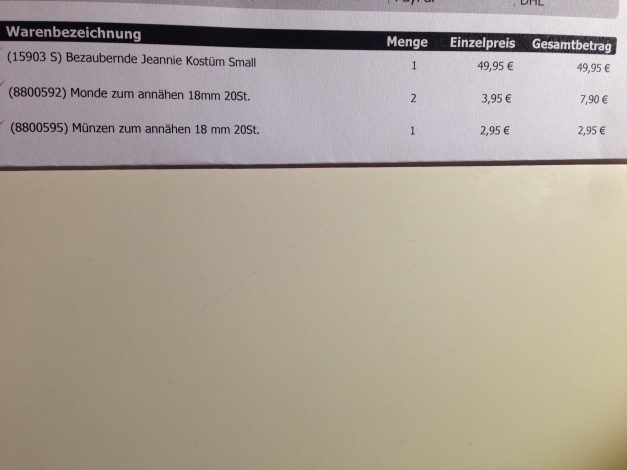 Kostüm bezaubernde Jeannie größe S 