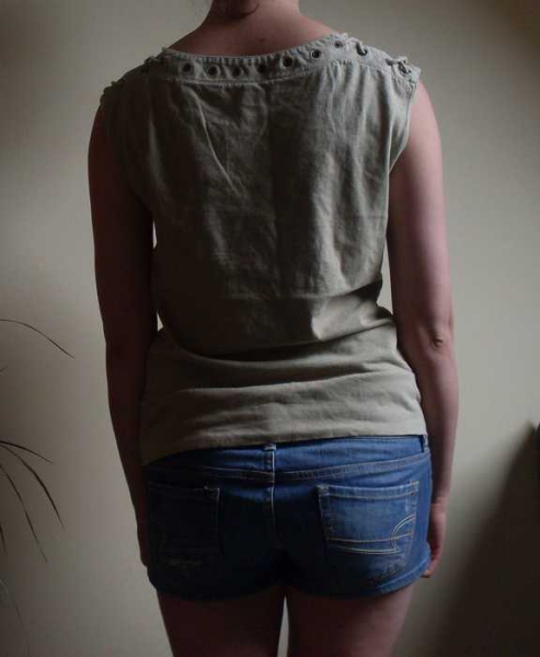 beige- khaki top