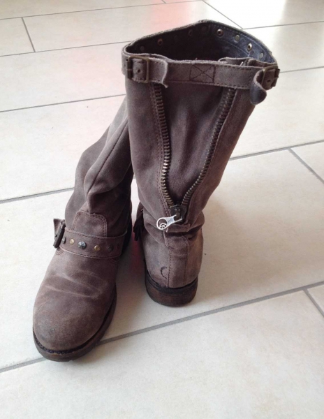 KOAH/ coole Boots aus gegerbten Leder
