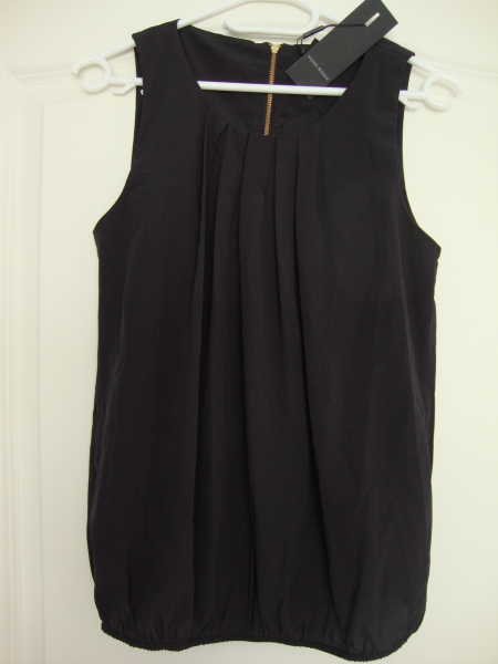 VERO MODA Top, Bluse, schwarz