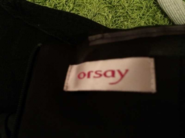 schwarzes süßes Minikleid orsay