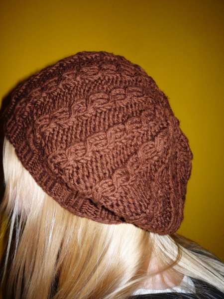  Strickmütze, gezopft und selbstgestrickt
