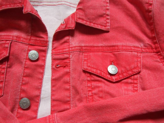 rote Jeansjacke H&M