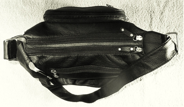 H&D Damen-Umhänge-Tasche / Handtasche schwarz 
