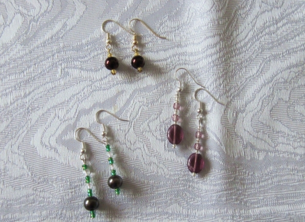 OHRSCHMUCK Handmade NEU GLASPERLEN DIY HÄNGER FISHERHAKEN