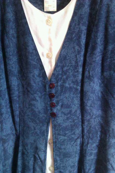 blaues vintage kleid