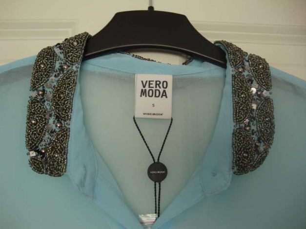 NEU! Vero Moda Leichte Vokuhila Chiffonbluse