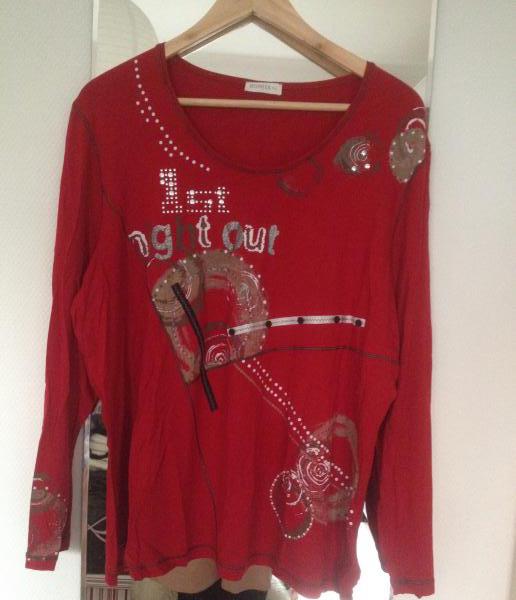 Rot gemusterte Bluse von Bonita