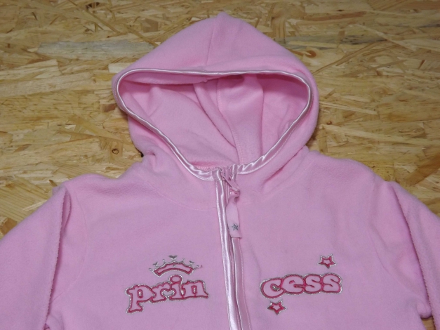 Gr. 104 Bezaubernde rosa Fleeceweste PRINCESS