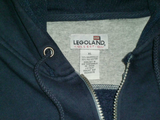 Sweatshirt-Jacke mit Kapuze, Gr. XL, dunkelblau, Legoland