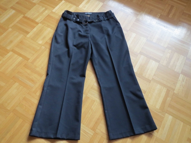 Stoffhose,Palazzo-Form,schwarz
