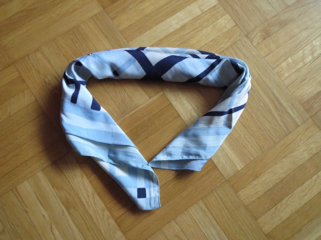 Halstuch, kariert, blau