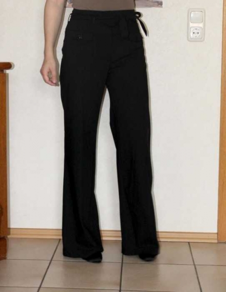 schwarze Anzugshose