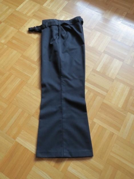 Stoffhose,Palazzo-Form,schwarz