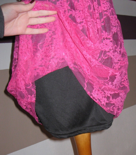 Pink Top Gr. 38 / M Dress Blume Spitze trägerlos Tube Top Oberteil von Fishbone