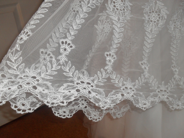 Brautkleid mit Reifrock weiss Gr36/38
