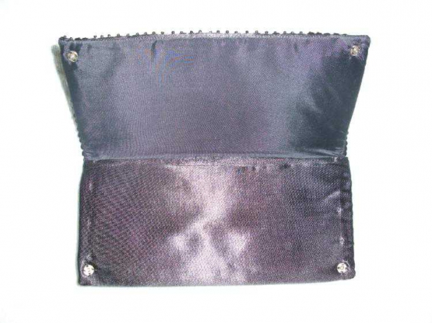 UNIKAT Clutch schwarz Seide NEU