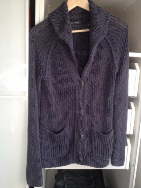 Blaue Strickjacke von Marc O'Polo
