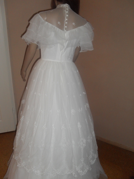 Brautkleid mit Reifrock weiss Gr36/38