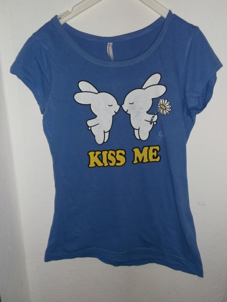 T-Shirt, blau