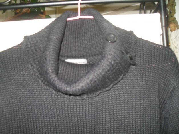 Vintage-Pullover mit schönem Kragen