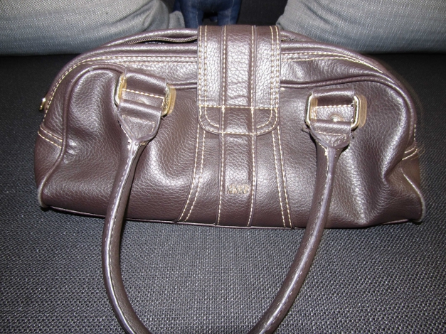 braune Handtasche von Mango