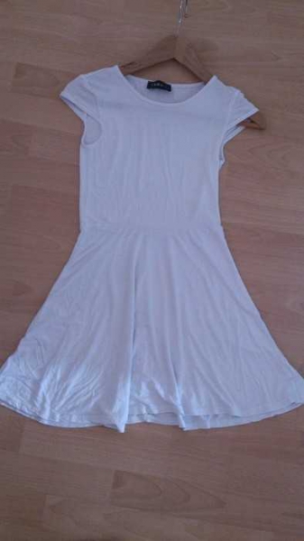 Club L Kleid weiß S/36 sommerkleid leicht ausgestellt