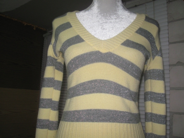 *** Kapuzenpullover ~ Gestreift ~ Silber ***