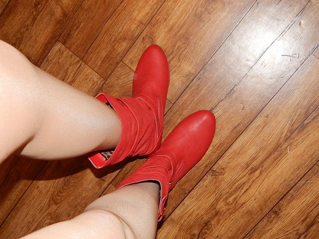 Tolle süße Stiefeletten rot 39 Super Me