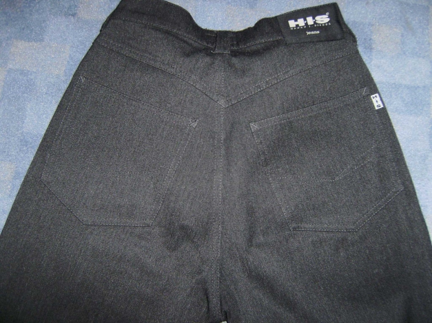 HIS High Waist Hose, anthrazit bzw. dunkelgrau Gr. 36 – 29, gerader Schnitt
