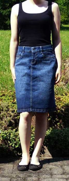 schicker Jeansrock