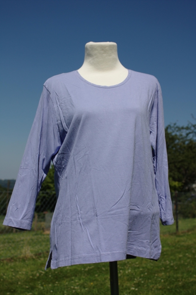 Langarm-Shirt Longsleeve Gelco flieder lila Strasssteinchen 