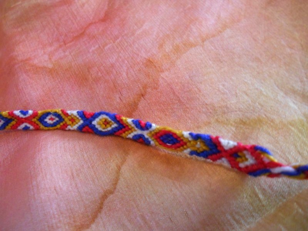Armband | Freundschaftsarmband blau-weiß-rot-braun
